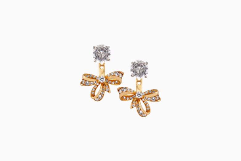 best earrings women dorsey white sapphire bow review - Luxe Digital