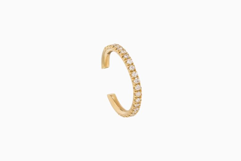 best earrings women kimai 18kt yellow gold diamond ear cuff review - Luxe Digital