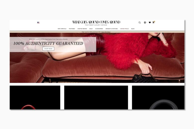 best luxury private sales website what goes around comes around - Luxe Digital