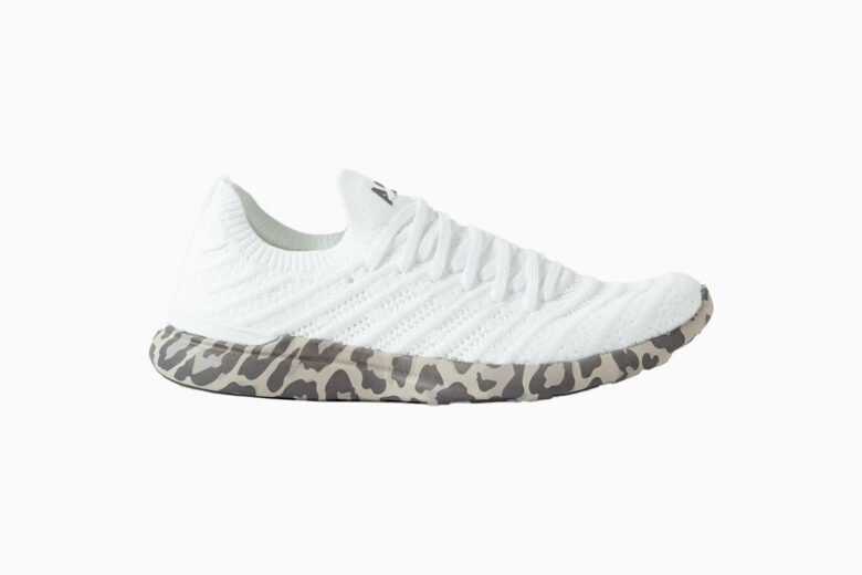 best white sneakers women apl techLoom wave review - Luxe Digital