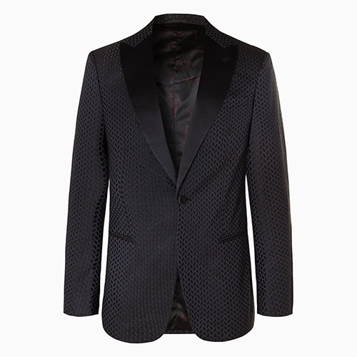black tie men jacquard tuxedo jacket giorgio armani - Luxe Digital