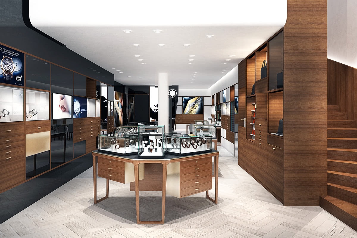Luxe Digital luxury big data Montblanc Retailnext store