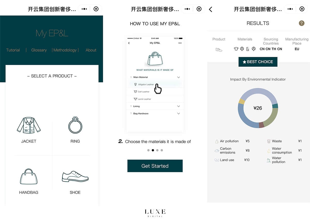 Luxe Digital luxury China WeChat Kering sustainability mini-program