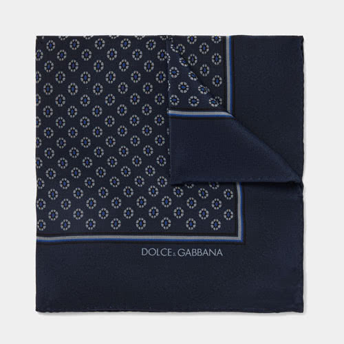 men dress code style Dolce Gabbana pocket square - Luxe Digital