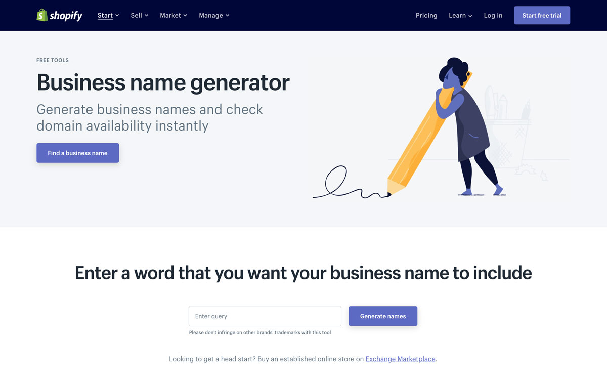 Shopify DTC business name generator - Luxe Digital