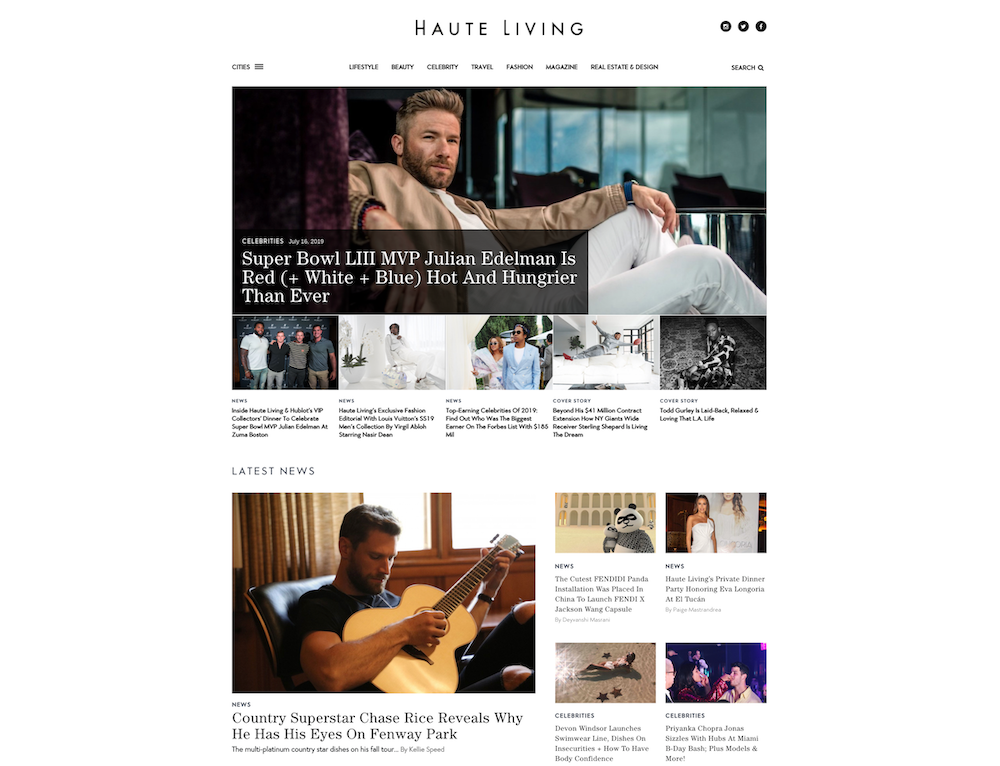 best luxury magazine Haute Living - Luxe Digital